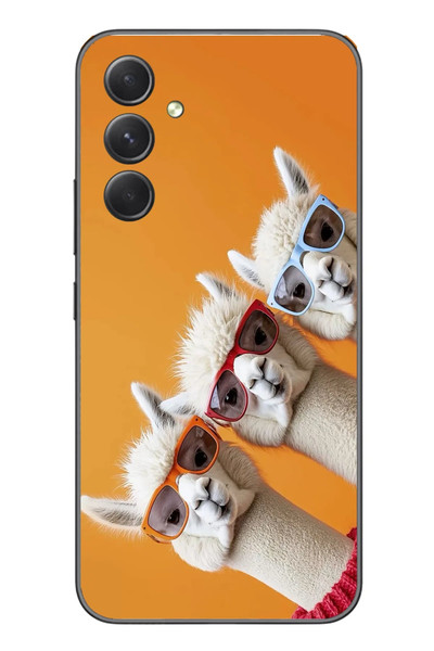 Le Balvo Samsung Galaxy A54 Uyumlu Lamalar Baskılı Silikon Kılıf