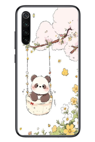 Le Balvo Redmi Note 8 Uyumlu Sallanan Panda Baskılı Silikon Kılıf