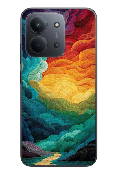 Le Balvo Redmi 15C Uyumlu Gün Doğumu ve Batımı Baskılı Silikon Kılıf
