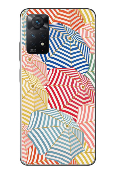 Le Balvo Redmi Note 11 Pro 4G Uyumlu Şemsiyeler Baskılı Silikon Kılıf