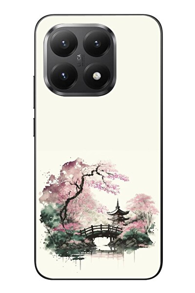 Le Balvo Xiaomi Mi 15T Uyumlu Japon Bahçesi Baskılı Silikon Kılıf
