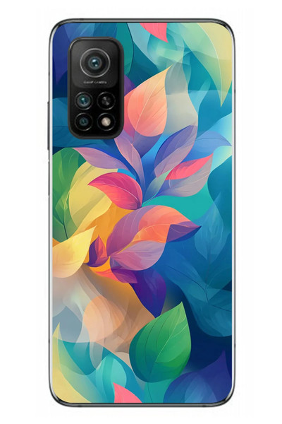 Le Balvo Xiaomi Mi 10 T Uyumlu Yumuşak Dalgalı Baskılı Silikon Kılıf