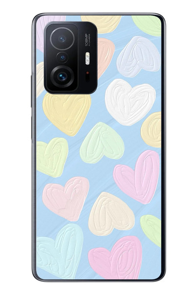 Le Balvo Xiaomi Mi 11 T-11 T Pro Uyumlu Kalpler Baskılı Silikon Kılıf