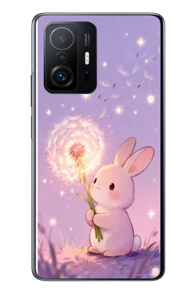 Le Balvo Xiaomi Mi 11 T-11 T Pro Uyumlu Büyülü Tavşan Baskılı Silikon Kılıf