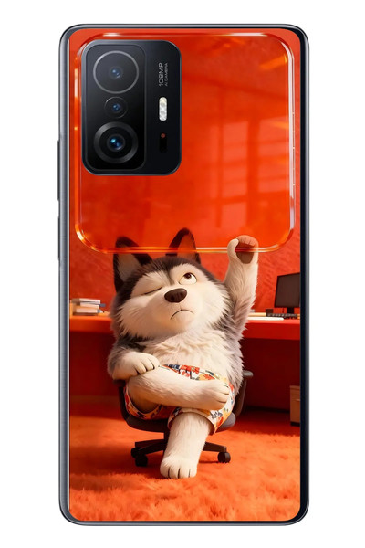 Le Balvo Xiaomi Mi 11 T-11 T Pro Uyumlu Keyifli Köpek Baskılı Silikon Kılıf