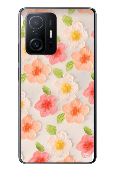Le Balvo Xiaomi Mi 11 T-11 T Pro Uyumlu Güzel Papatyalar Baskılı Silikon Kılıf