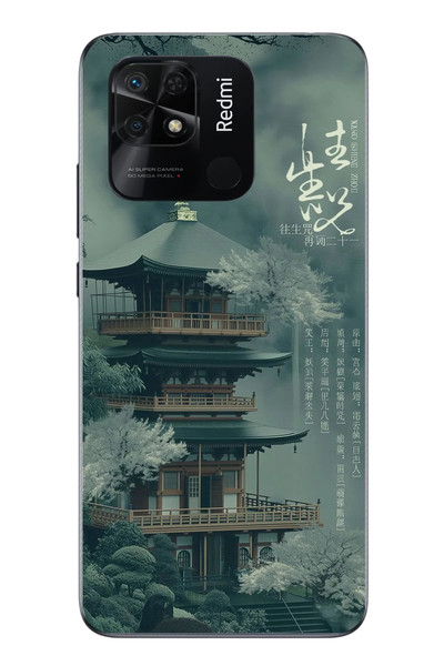 Le Balvo Redmi 10C Uyumlu Japon Evleri Baskılı Silikon Kılıf