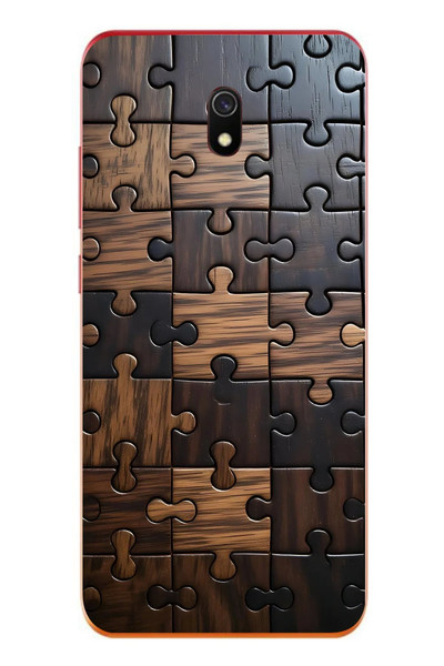 Le Balvo Redmi 8A Uyumlu Puzzle Baskılı Silikon Kılıf