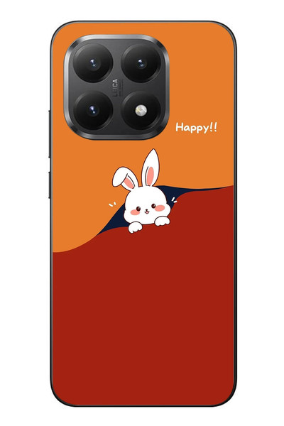 Le Balvo Xiaomi Mi 15T Uyumlu Mutlu Tavşan Baskılı Silikon Kılıf