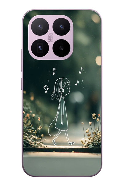 Le Balvo Xiaomi 17T Uyumlu Neon Kız Çocugu Baskılı Silikon Kılıf