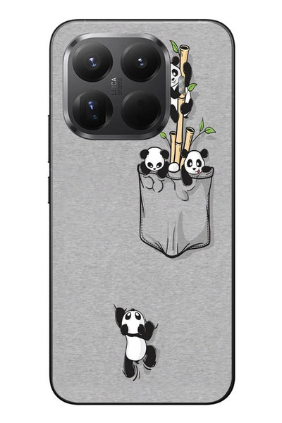 Le Balvo Xiaomi Mi 15T Pro Uyumlu Cepli Panda Baskılı Silikon Kılıf