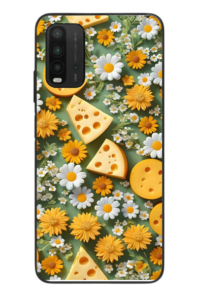 Le Balvo Redmi 9T Uyumlu Peynirler Baskılı Silikon Kılıf