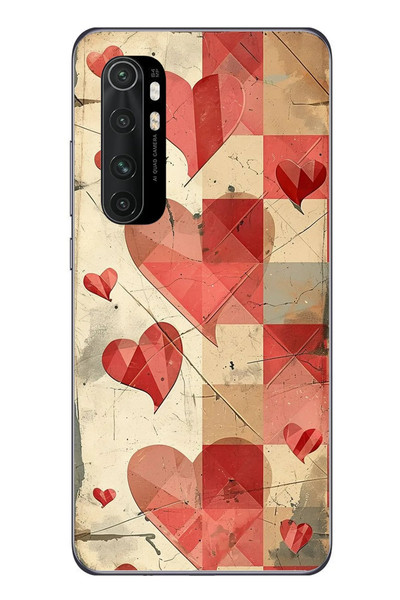 Le Balvo Xiaomi Mi 10 Lite Uyumlu Kalpler Retro Baskılı Silikon Kılıf