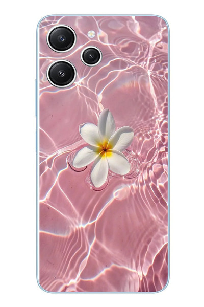 Le Balvo Redmi 12 Uyumlu Dalgalı Papatya Baskılı Silikon Kılıf
