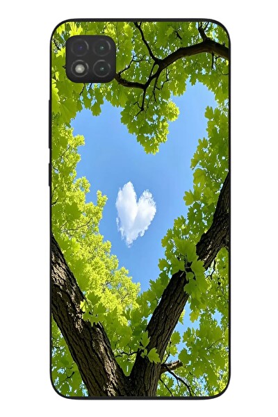 Le Balvo Redmi 9C Uyumlu Kalpli Ağaç Baskılı Silikon Kılıf