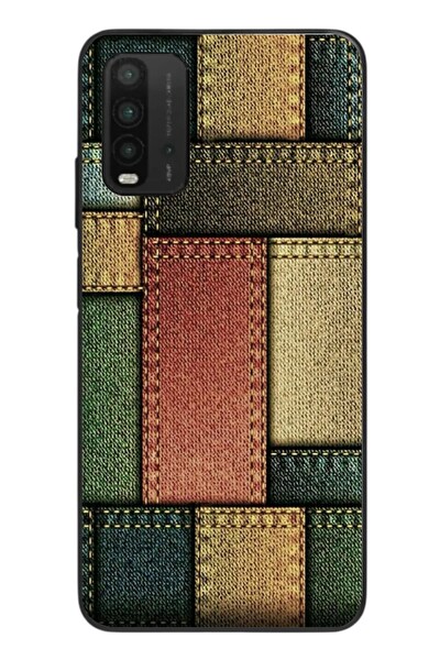 Le Balvo Redmi 9T Uyumlu Kot Cepleri Baskılı Silikon Kılıf