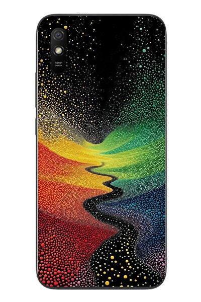 Le Balvo Redmi 9A Uyumlu Renkli Yollar Baskılı Silikon Kılıf