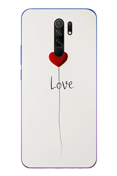 Le Balvo Redmi 9 Uyumlu Love Aşk Baskılı Silikon Kılıf