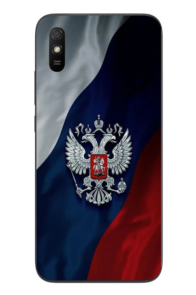 Le Balvo Redmi 9A Uyumlu Rusya Arması Baskılı Silikon Kılıf
