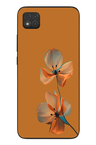 Le Balvo Redmi 9C Uyumlu Hibüskus Çiçeği Baskılı Silikon Kılıf