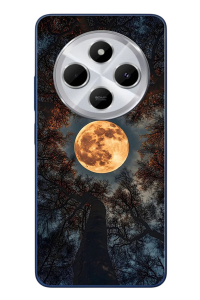Le Balvo Redmi 14C Uyumlu Ay Gökyüzü Baskılı Silikon Kılıf