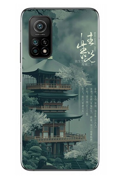 Le Balvo Xiaomi Mi 10 T Uyumlu Japon Evleri Baskılı Silikon Kılıf