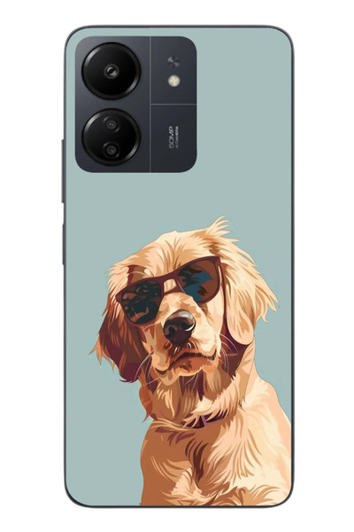 Le Balvo Redmi 13C Uyumlu Karizmatik Köpek Baskılı Silikon Kılıf
