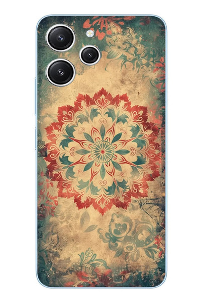 Le Balvo Redmi 12 Uyumlu Ebru Çizgisel Baskılı Silikon Kılıf