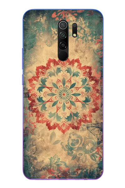 Le Balvo Redmi 9 Uyumlu Ebru Çizgisel Baskılı Silikon Kılıf