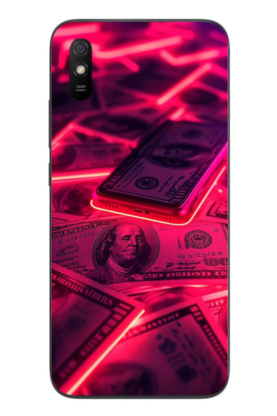 Le Balvo Redmi 9A Uyumlu Kızıl Dolarlar Baskılı Silikon Kılıf