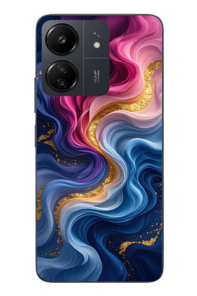 Le Balvo Redmi 13C Uyumlu Renk Katranı Baskılı Silikon Kılıf