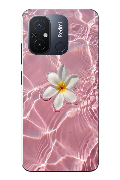 Le Balvo Redmi 12C Uyumlu Dalgalı Papatya Baskılı Silikon Kılıf