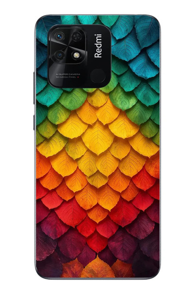 Le Balvo Redmi 10C Uyumlu Efsun Renk Demeti Baskılı Silikon Kılıf