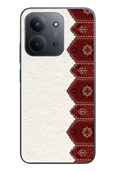 Le Balvo Redmi 15C Uyumlu Halı Köşesi Baskılı Silikon Kılıf