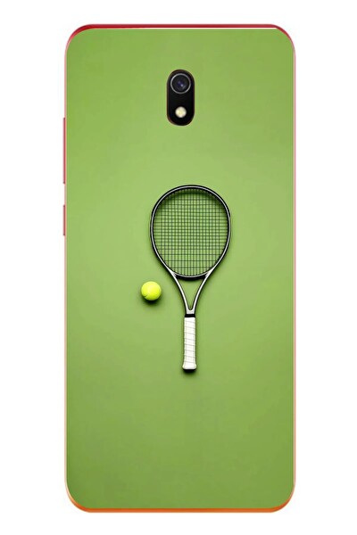 Le Balvo Redmi 8A Uyumlu Tenis Raketi Baskılı Silikon Kılıf