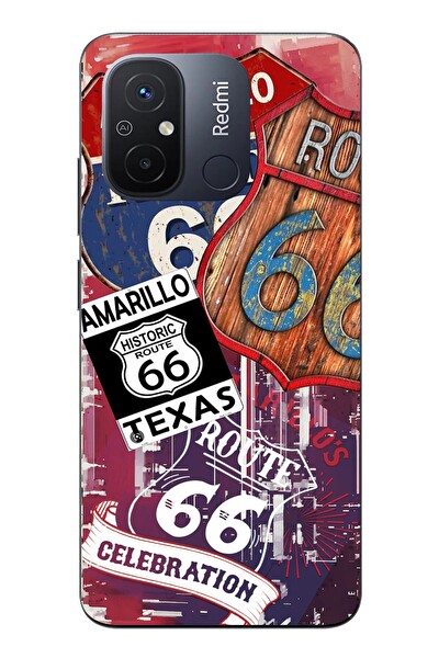 Le Balvo Redmi 12C Uyumlu Texas Amerika Baskılı Silikon Kılıf