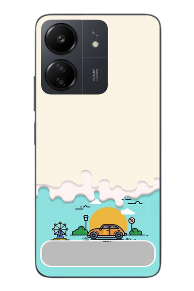 Le Balvo Redmi 13C Uyumlu Tatil Yolu Baskılı Silikon Kılıf