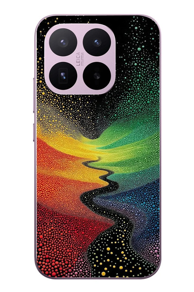 Le Balvo Xiaomi 17T Uyumlu Renkli Yollar Baskılı Silikon Kılıf