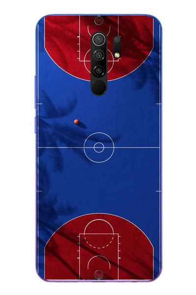 Le Balvo Redmi 9 Uyumlu Basketbol Sahası Baskılı Silikon Kılıf