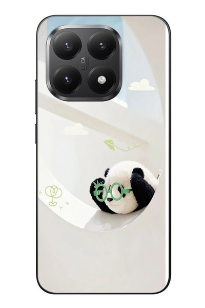 Le Balvo Xiaomi Mi 15T Uyumlu Gözlüklü Panda Baskılı Silikon Kılıf