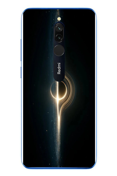Le Balvo Redmi 8 Uyumlu Galaksi Uzay Baskılı Silikon Kılıf