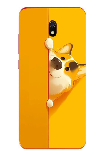 Le Balvo Redmi 8A Uyumlu Sarı Köpek Baskılı Silikon Kılıf