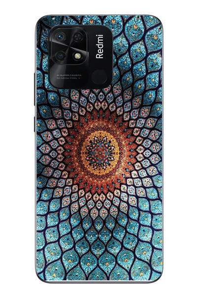 Le Balvo Redmi 10C Uyumlu İran Dokuması Baskılı Silikon Kılıf