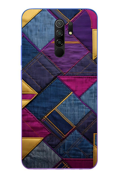 Le Balvo Redmi 9 Uyumlu Kot Deseni Baskılı Silikon Kılıf