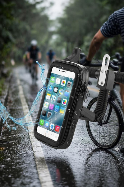 Torima JX100 Su Geçirmez Motosiklet Bisiklet ATV Telefon Tutucu Siyah