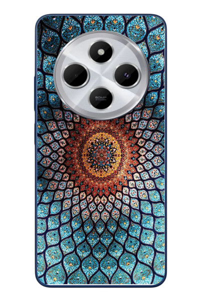 Le Balvo Redmi 14C Uyumlu İran Dokuması Baskılı Silikon Kılıf