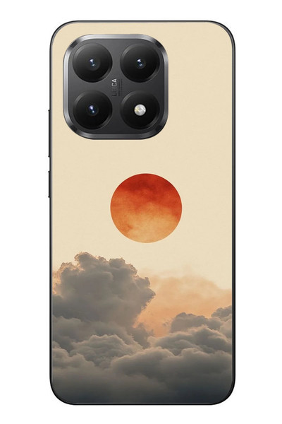 Le Balvo Xiaomi Mi 15T Uyumlu Bulut ve Güneş Baskılı Silikon Kılıf