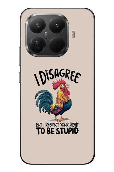 Le Balvo Xiaomi Mi 15T Pro Uyumlu I Disagree Baskılı Silikon Kılıf
