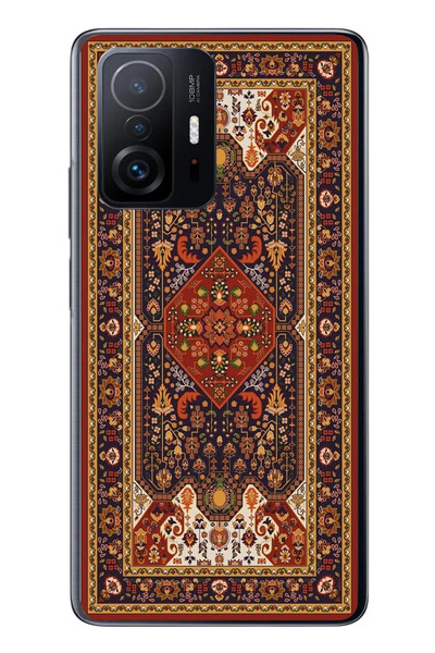 Le Balvo Xiaomi Mi 11 T-11 T Pro Uyumlu Anadolu Motif Halısı Baskılı Silikon Kılıf