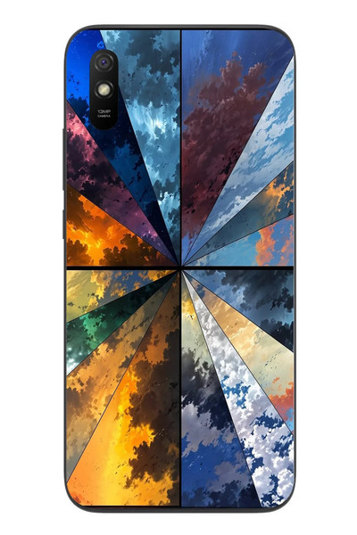 Le Balvo Redmi 9A Uyumlu Mevsim Geçişleri Baskılı Silikon Kılıf